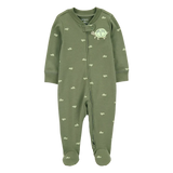 Pyjama dors-bien zippé tortue bébé garçon - Coton