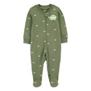 Pyjama dors-bien zippé tortue bébé garçon - Coton