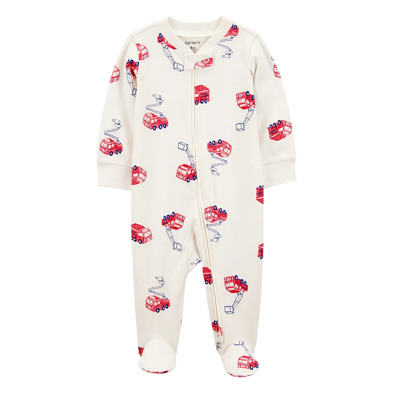 Carter's Baby Boy Zip-Up Sleeper - Firefighter