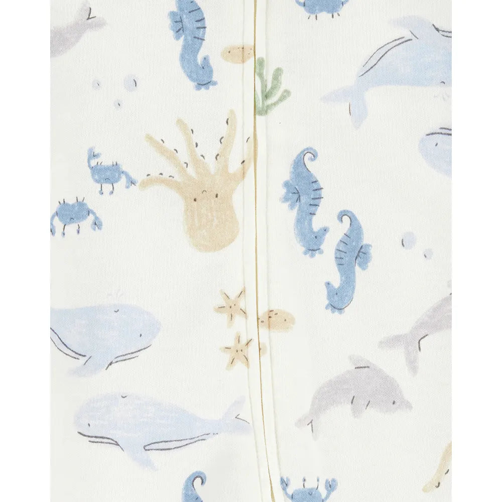 Grenouillère Zippé Bébé Garçon Carter's - Animaux Marins