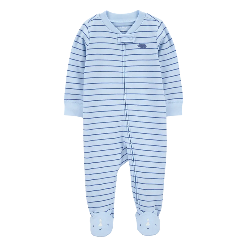 Carter's Baby Boy Zip-Up Sleeper - Rhinoceros