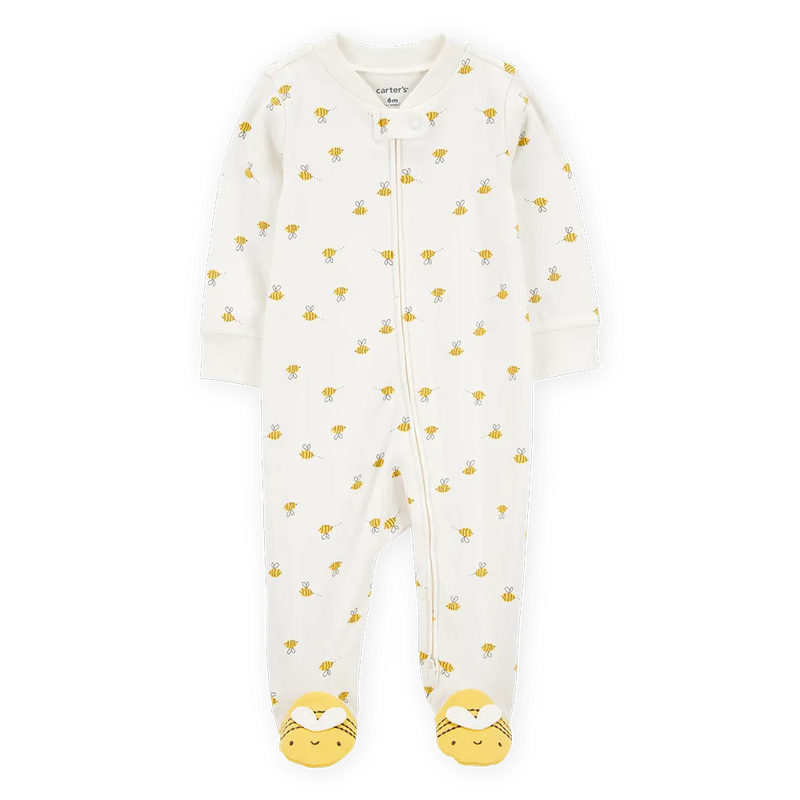 Grenouillère en Coton Zippé Bébé Carter's - Abeille