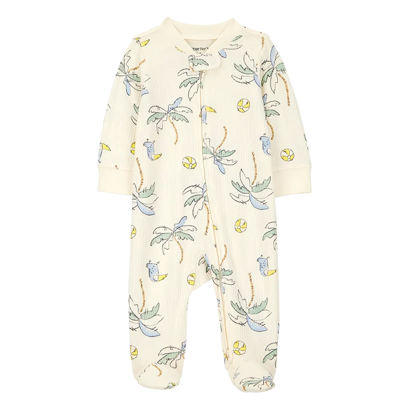 Grenouillère Zippé Bébé Garçon Carter's - Palmiers