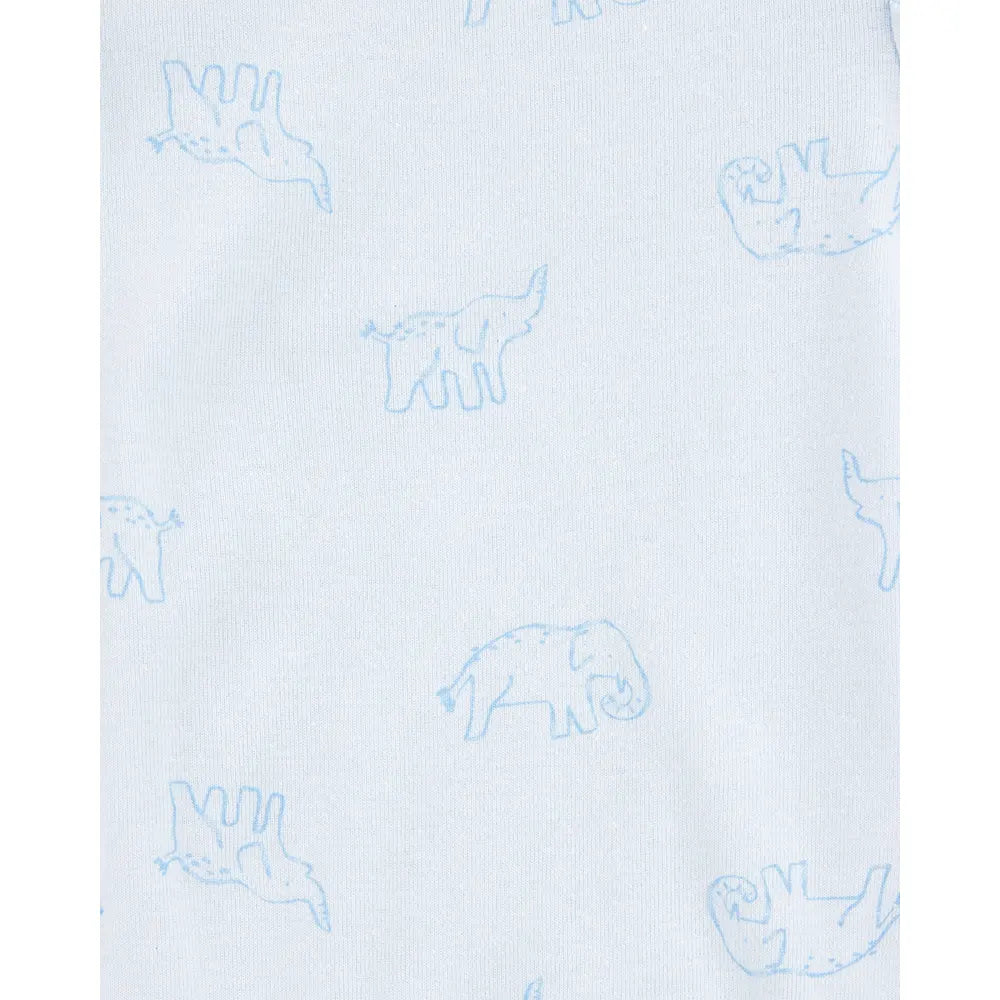Lot de 5 Bodies en Coton Bébé Fille Carter's - Bleu & Beige