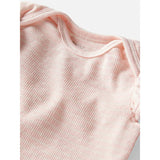 Ensemble côtelé en coton bio bébé fille - Rose