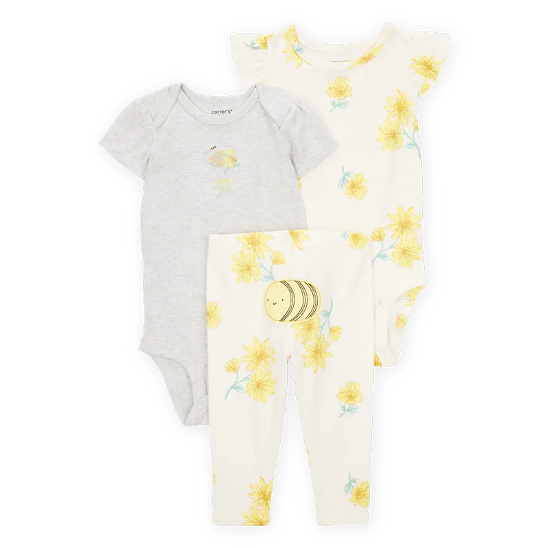 Ensemble 3 Pièces Bébé Fille Carter's - Abeille
