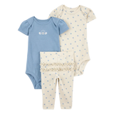 Ensemble 3 pièces coquillage pour bébé fille