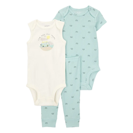 Ensemble 3 pièces bus pour bébé garçon