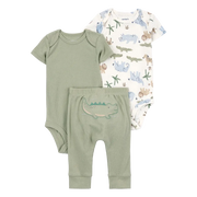 Ensemble 3 pièces alligator pour bébé garçon