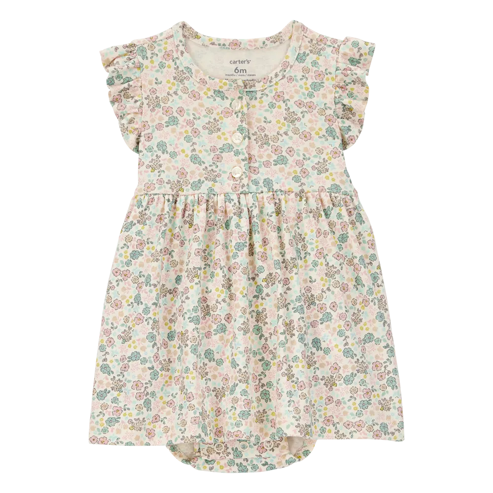 Carter's Baby Girl Dress & Cardigan Set - Floral