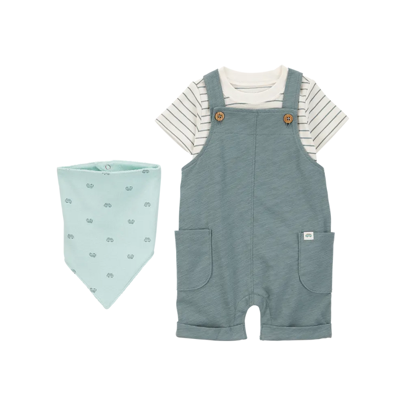 Salopette Courte & Bandana Rayé Bébé Garçon Carter's