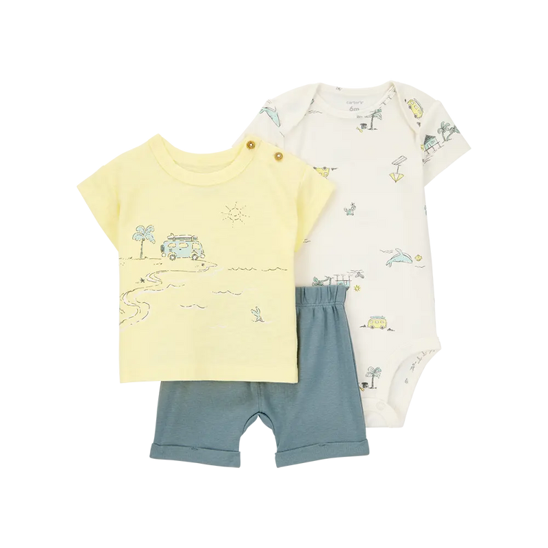 Ensemble 3 Pièces Bébé Garçon Carter's - Plage