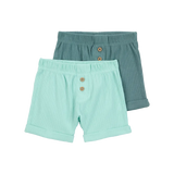 Lot de 2 shorts bébé garçon - Bleu