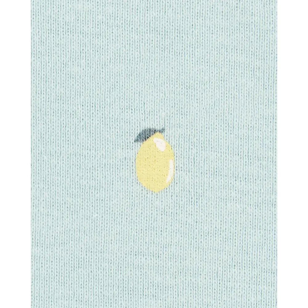Lot de 5 Bodies Bébé Fille Carter's - Citron