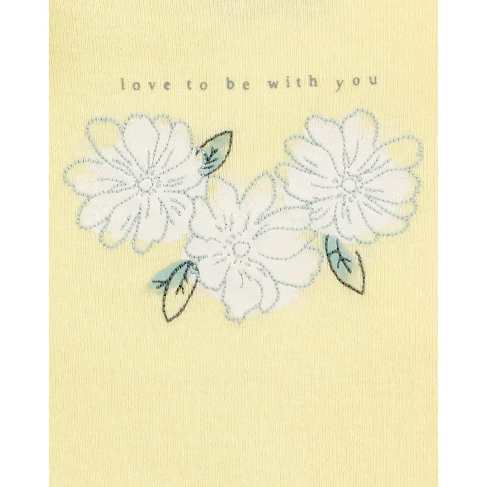 Lot de 5 Bodies Bébé Fille Carter's - Citron