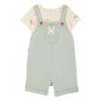 Ensemble t-shirt et salopette courte lapin bébé