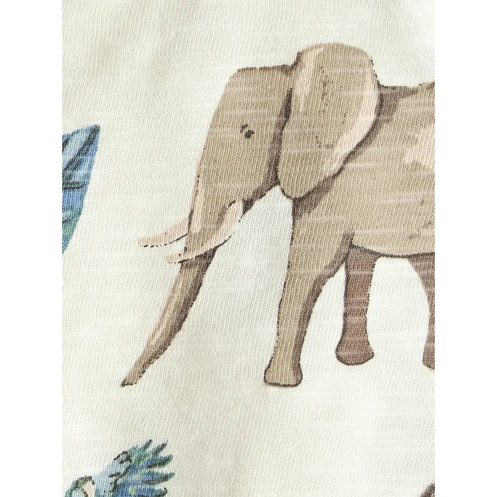 Ensemble salopette courte en coton bio bébé
