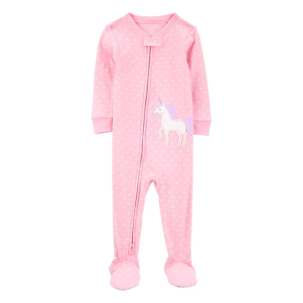 Pyjama dors-bien licorne bébé fille - 100% Coton