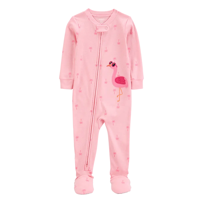 Grenouillère en Coton Bébé Fille Carter's - Flamant Rose