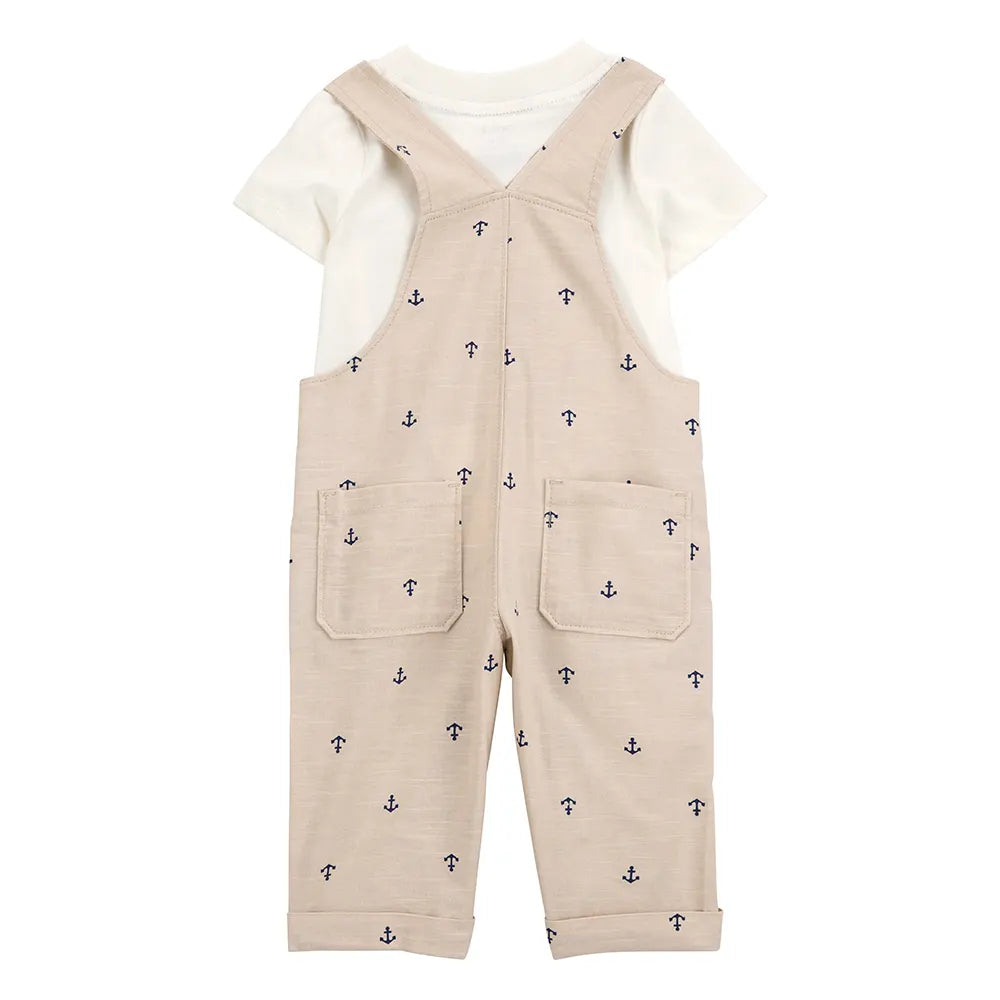 Salopette & T-shirt Bébé Garçon Carter's - Ancre