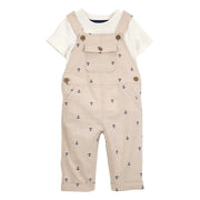 Ensemble salopette et t-shirt ancre bébé garçon