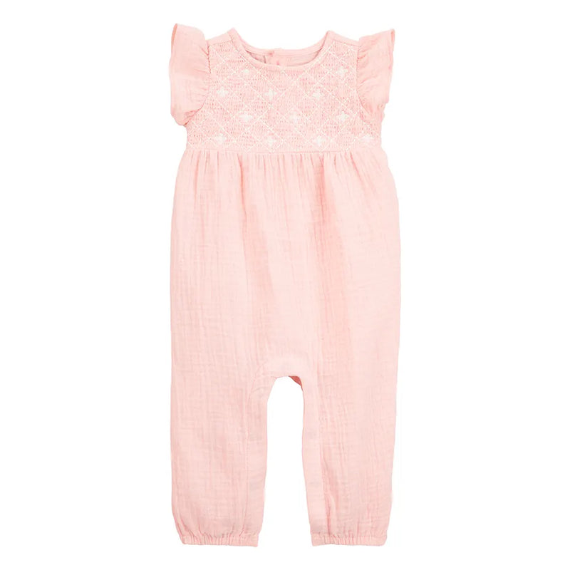 Combinaison en Gaze de Coton Bébé Fille Carter's - Rose