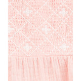 Combinaison en Gaze de Coton Bébé Fille Carter's - Rose