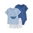 Ensemble 3 pièces voilier pour bébé garçon - Coton