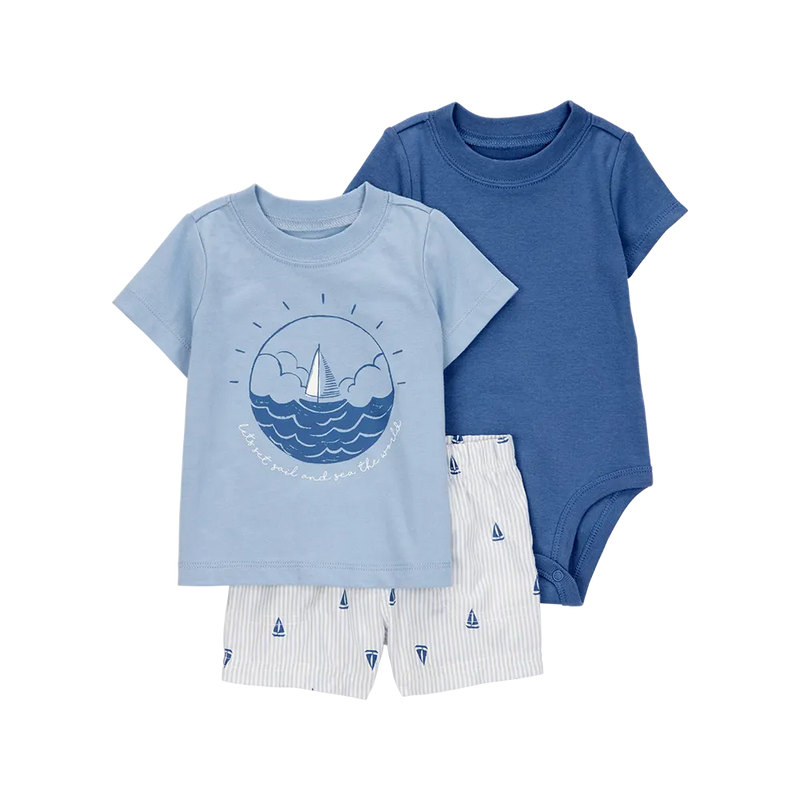 Ensemble 3 Pièces Bébé Garçon Carter's - Voilier
