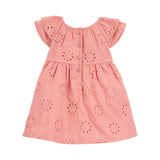 Robe en Coton Broderie Anglaise Bébé Fille Carter's - Rose