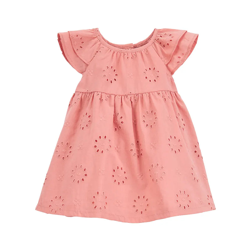 Carter's Baby Girl Cotton Eyelet Dress - Pink