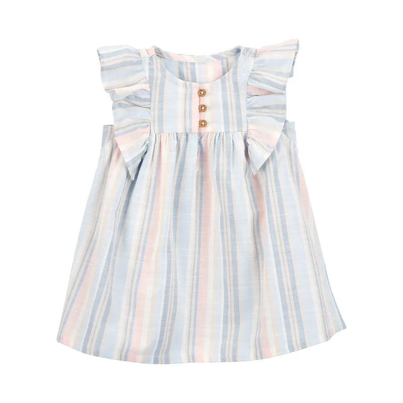 Carter's Baby Girl Striped Dress - Butterfly