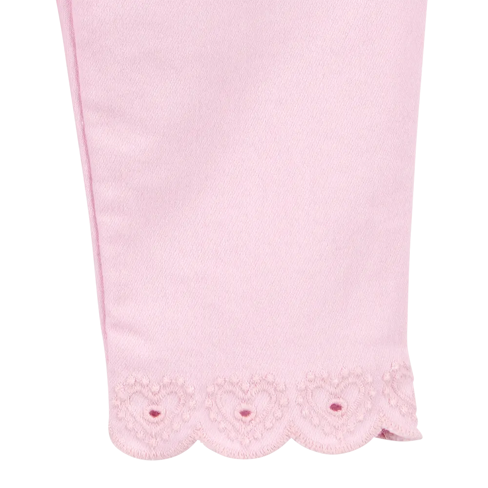 Pantalon à Ourlet Brodé Bébé Fille OshKosh - Rose