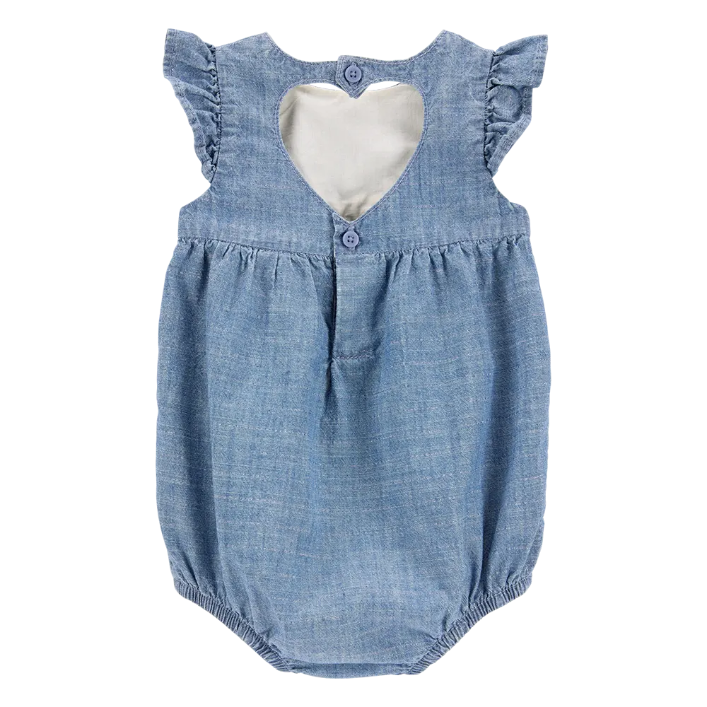 Barboteuse à Bulles Cœur Bébé Fille OshKosh - Bleu