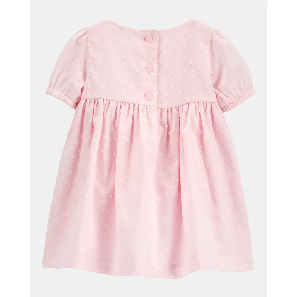 Robe Babydoll Texturée Bébé Fille OshKosh - Rose