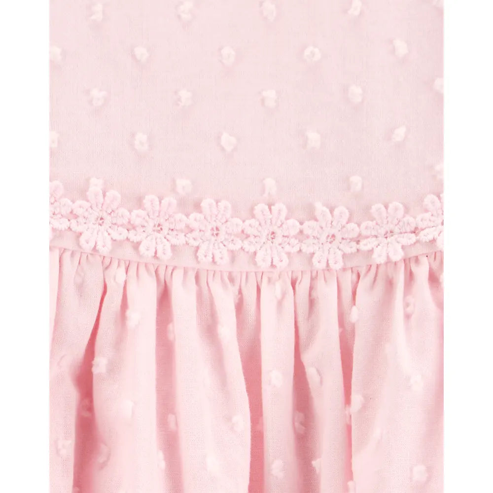 Robe Babydoll Texturée Bébé Fille OshKosh - Rose