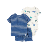Ensemble 3 pièces dinosaure pour bébé garçon