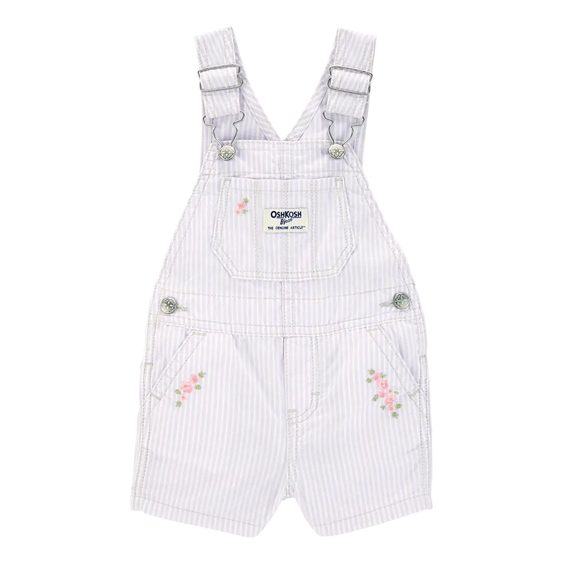 Salopette Courte à Rayures Bébé Fille OshKosh - Florale