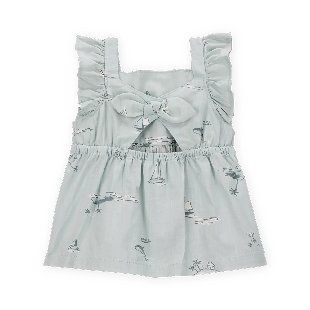 Ensemble débardeur et short imprimé bébé fille