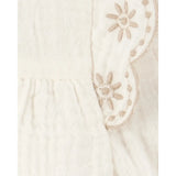 Ensemble débardeur et short en chambray bébé fille
