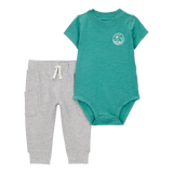 Ensemble 2 pièces body et pantalon bébé garçon