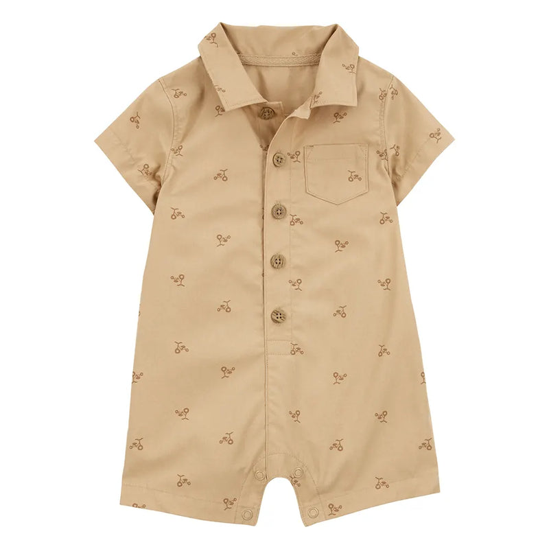 Barboteuse Boutonnée Bébé Garçon Carter's - Beige