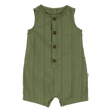 Barboteuse boutonnée en coton bébé garçon - Vert