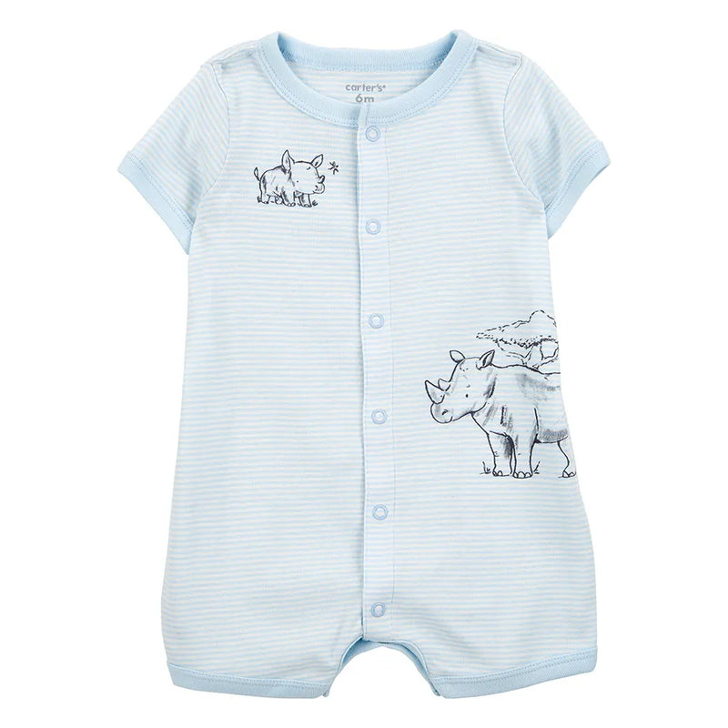 Barboteuse Rayée Bébé Garçon Carter's - Rhinocéros