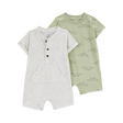 Lot de 2 barboteuses en coton bébé garçon