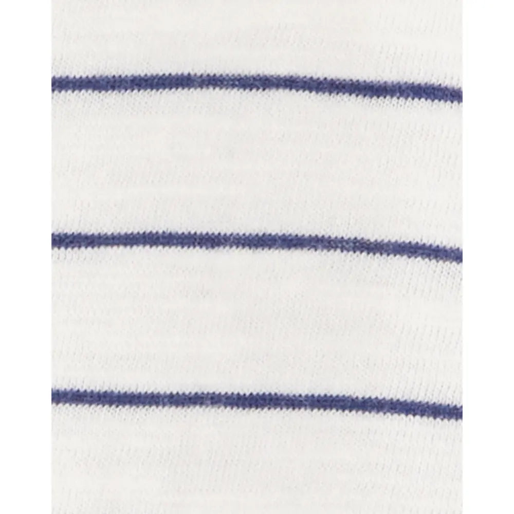 Carter's Baby Boy 2-Pack Cotton Rompers - Green & White Blue