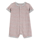 Barboteuse rayée crabe bébé garçon - Coton mélangé