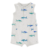 Barboteuse en coton mélangé poisson bébé garçon