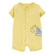 Barboteuse rayée chantier bébé garçon - Coton