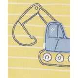 Barboteuse rayée chantier bébé garçon - Coton